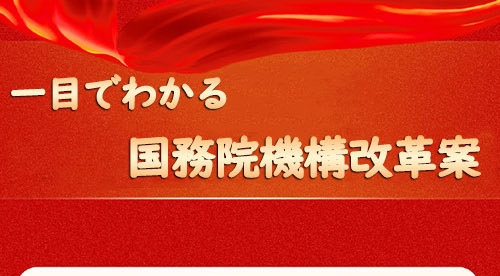 【一目でわかる】國務(wù)院機(jī)構(gòu)改革案