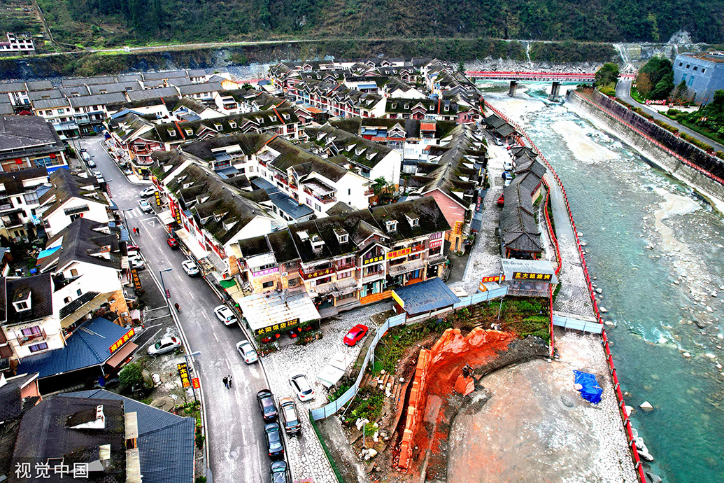 汶川地震から15年、見(jiàn)事に再建果たした映秀鎮(zhèn)　四川省