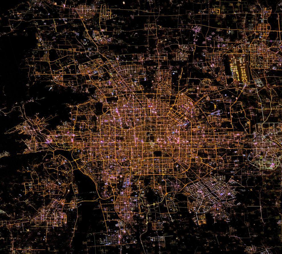 北京の微光畫像（畫像提供は持続可能な開(kāi)発のビッグデータ國(guó)際研究センター）