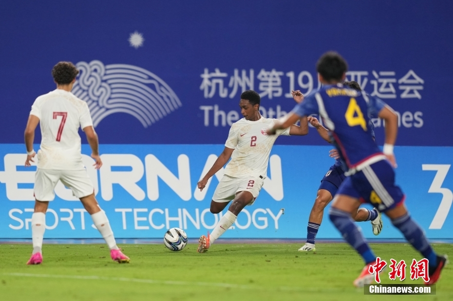 アジア大會(huì)サッカー男子予選リーグで日本が3対1でカタールに勝利　浙江省