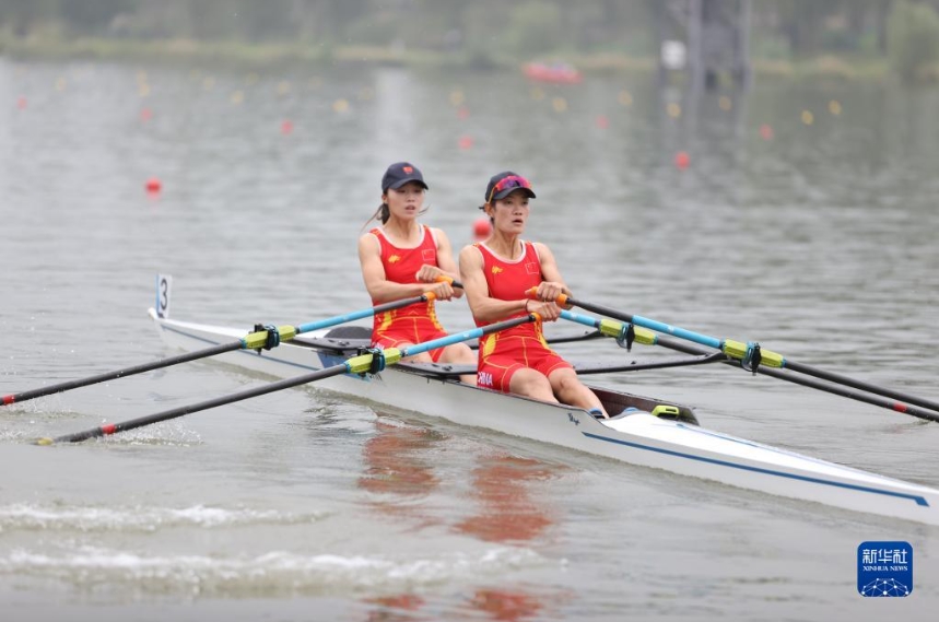 杭州アジア大會(huì)初の金メダル！　ボートの女子軽量級(jí)ダブルスカル