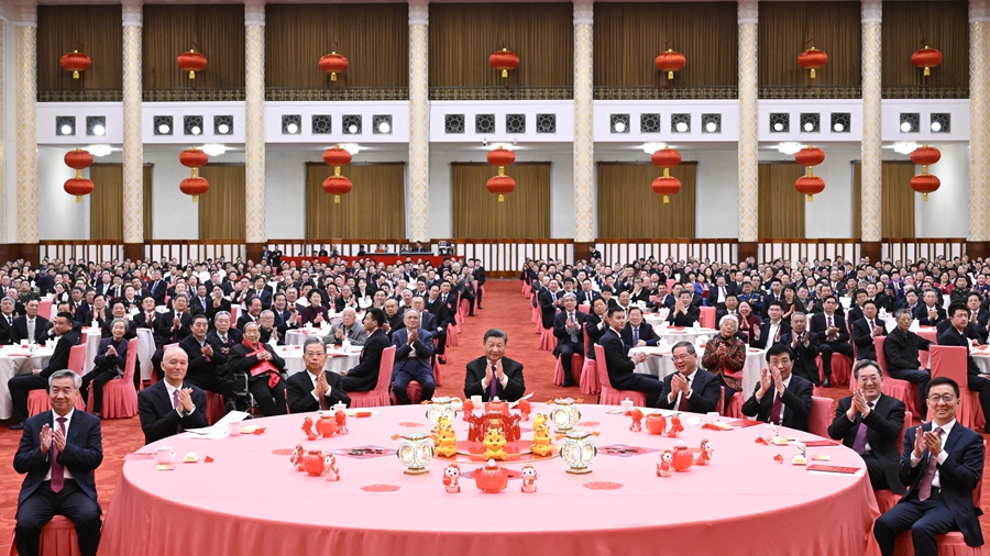 中共中央?國(guó)務(wù)院が春節(jié)祝賀會(huì)開催　習(xí)近平総書記が新年の挨拶