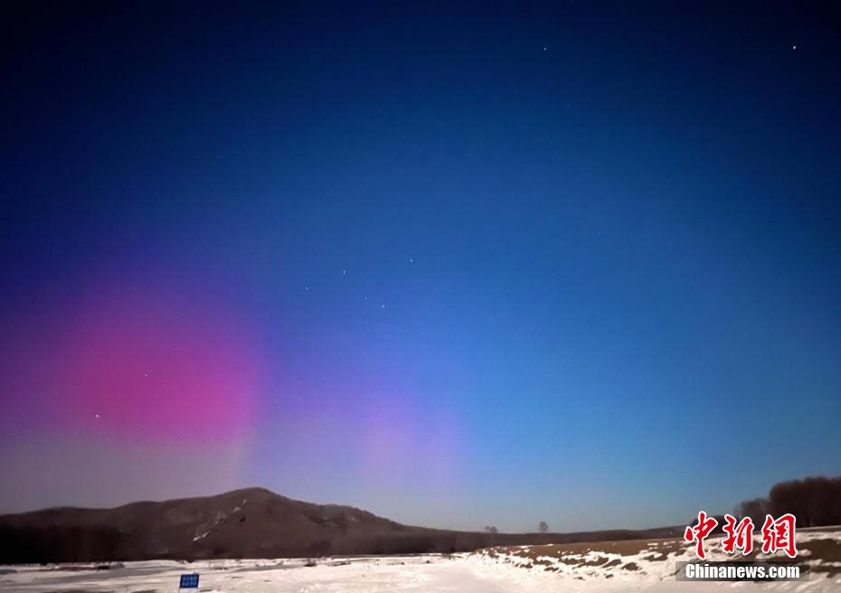 內(nèi)蒙古根河の夜空を染める美しいオーロラ