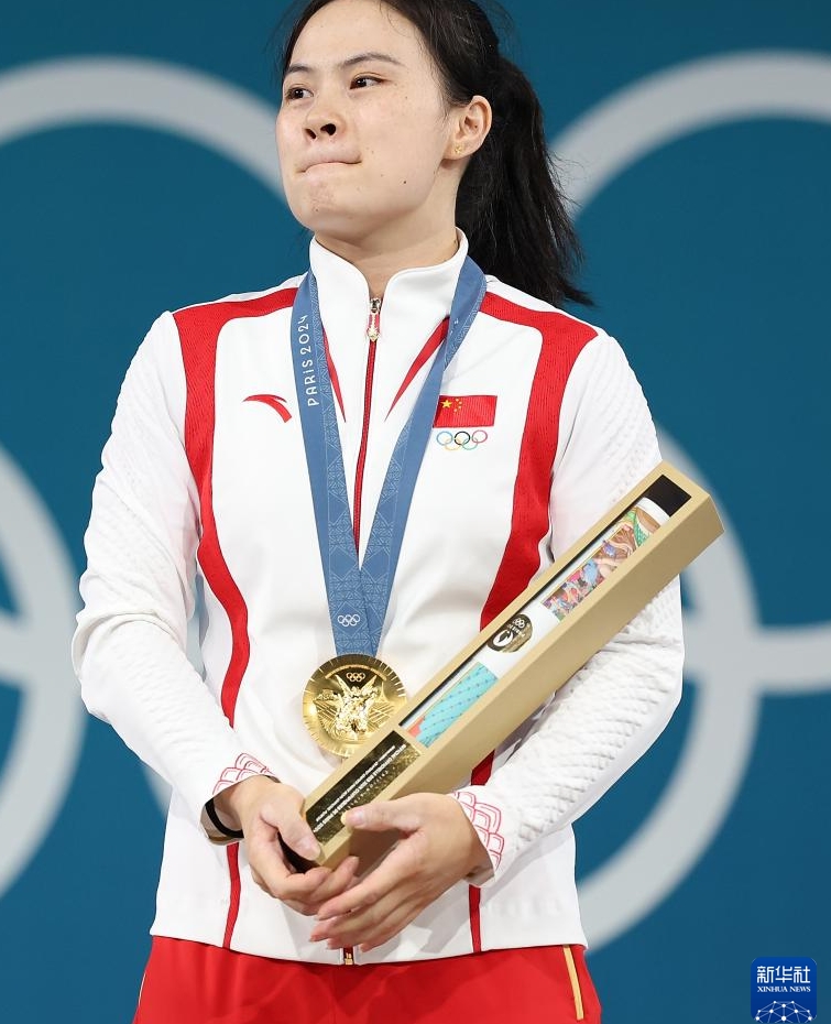 ウエイトリフティング女子59キロ級で中國の羅詩芳選手が金　パリ五輪