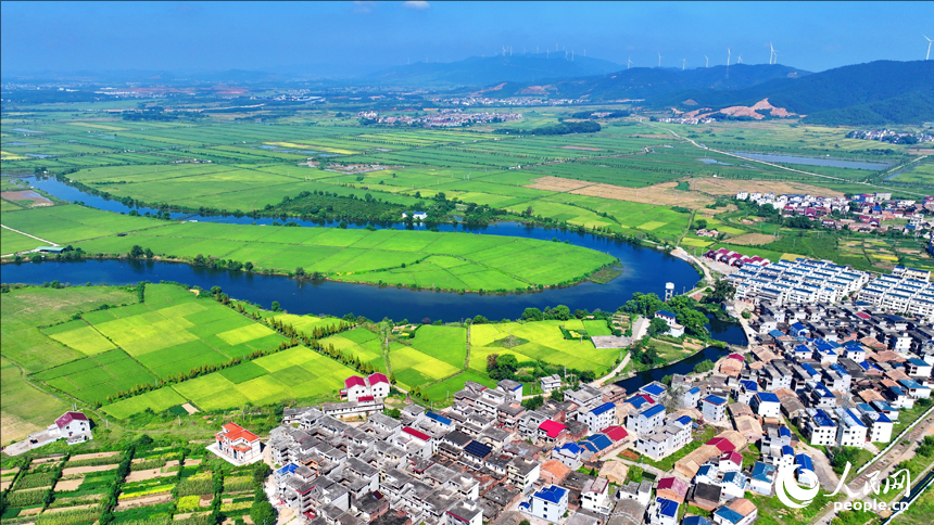 自然豊かな美しい農(nóng)村風景　江西省吉水