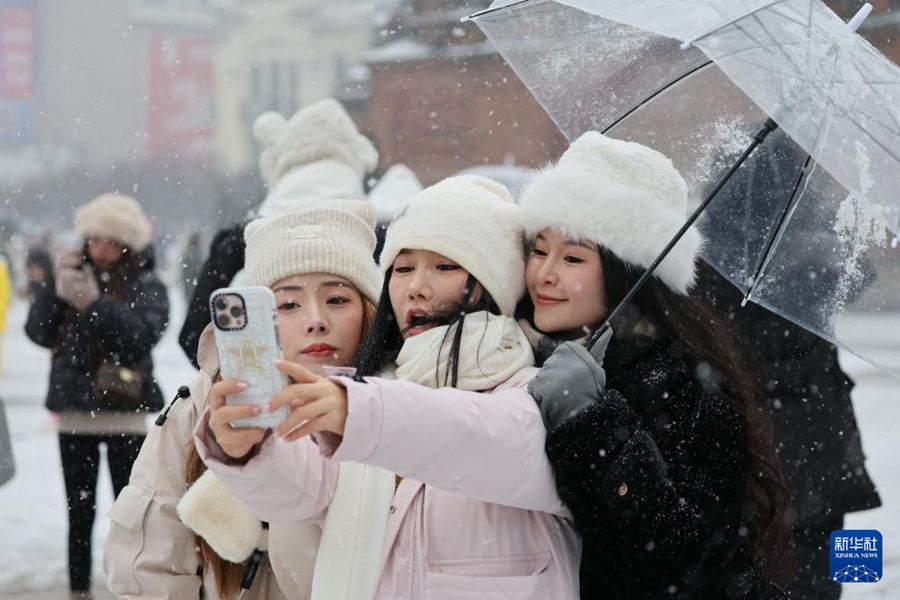 黒竜江省に寒波襲來(lái)、広い範(fàn)囲で大雪に