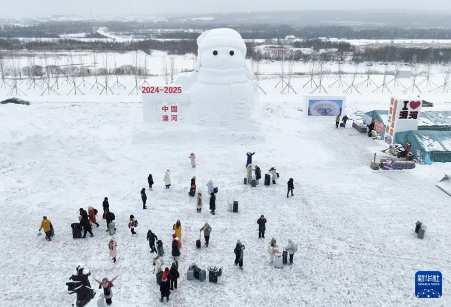 黒竜江省に寒波襲來(lái)、広い範(fàn)囲で大雪に